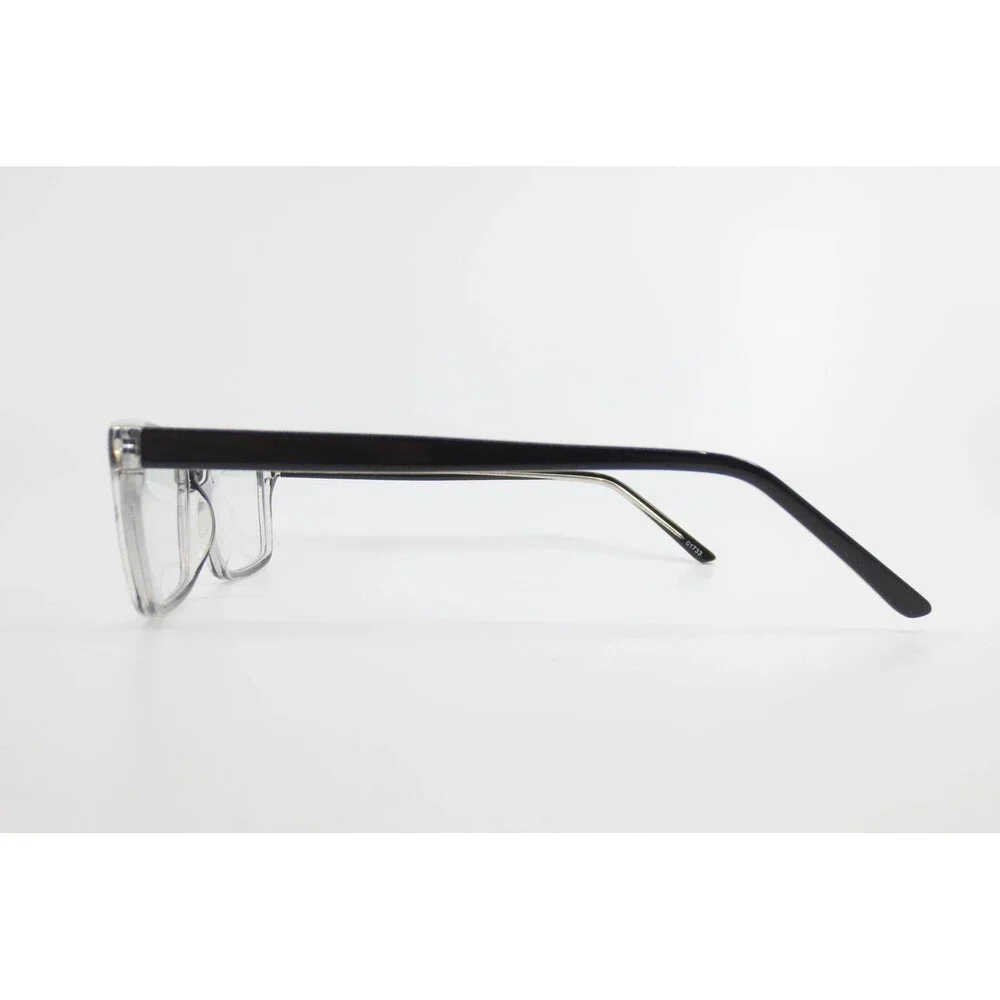 MP 7105 Black Crystal Rectangular Eyeglass Frames 54-17-145 Men Women